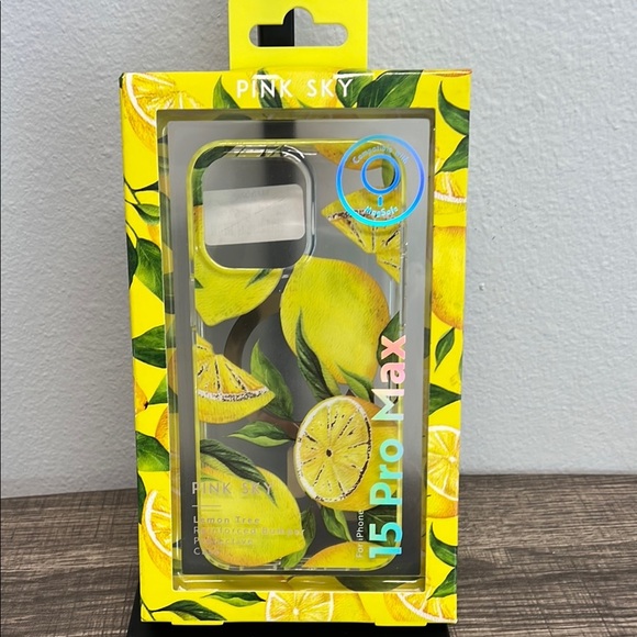 Pink Sky Lemon 🍋 iPhone Case 🍋 - Picture 1 of 6